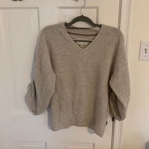 3/4 length wool and cashmere sweater